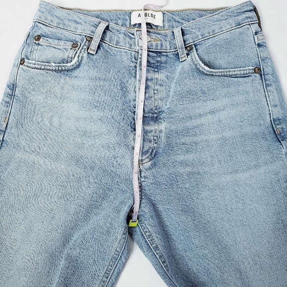 Agolde Nico High Rise Slim Jeans Cliffside Wash Denim Size 26 - Picture 5 of 12